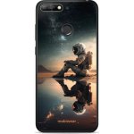 Pouzdro Mobiwear Glossy Huawei Y6 Prime 2018 / Honor 7A - G003G Astronaut na samotce