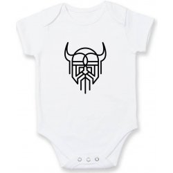 Viking logo Body kojenecké krátký rukáv bílé