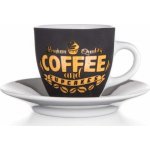 Banquet Šálek s podšálkem COFFEE & CUPCAKES 90 ml – Zboží Dáma