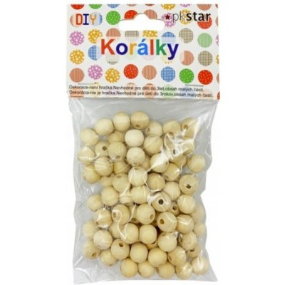 pkstar.cz Dřevěné korálky - 10 mm - 100 ks - PK510-20 – pkstar.cz | 12 – Zboží Dáma