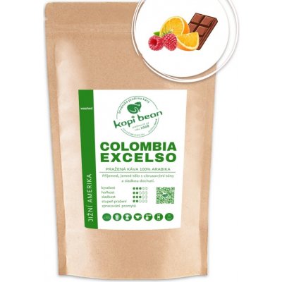 kopi bean Colombia Excelso Mletá velmi jemně 50 g