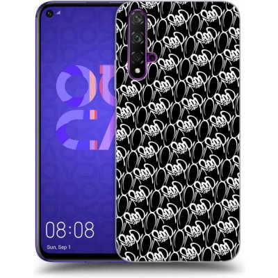 Pouzdro Picasee silikonové Huawei Nova 5T - Separ - White On Black 2 černé – Zbozi.Blesk.cz