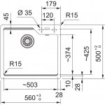 Franke UBG 610-56 Šedý kámen – Zboží Dáma