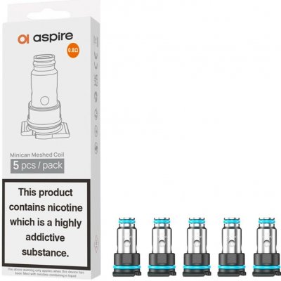 Aspire Minican Mesh Coil 0.8 ohm 5 ks – Hledejceny.cz