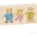 Goki Rodina medvídci oblékací puzzle 12 motivů 36 dílů – Zbozi.Blesk.cz