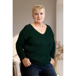 Italy fashion Elegantní svetr MOHAN hořčicová – Zboží Mobilmania