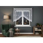 Dekorační oblouková krátká záclona na žabky GOSIA 120 bílá 300x120 cm MyBestHome – Hledejceny.cz