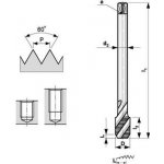 Bučovice Tools Závitník strojní M30x3,5 ISO2 (6H) šroubovitá drážka 35° DIN 376 - BU184-300 – Zboží Mobilmania