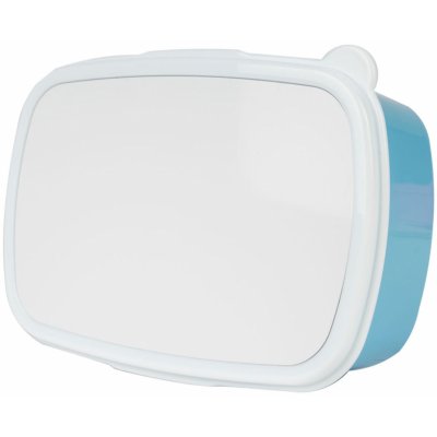 Plastový box dělený 18,6 x 12,8 x 6 cm - modrá sublimace termotransfer – Sleviste.cz