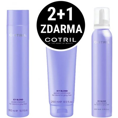Cotril ICY Blond šampón 300 ml + balzám 250 ml + pěna 200 ml – Zbozi.Blesk.cz