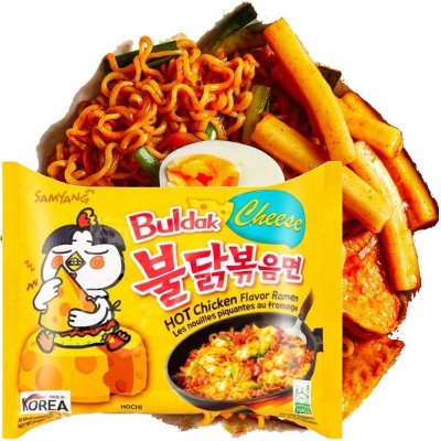 Samyang ramen z ostrého kuřecího masa se sýrem 140 g – Zboží Dáma