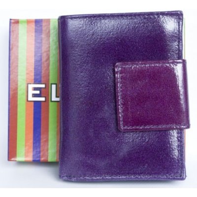 Ellini Kožená fialová leskle fóliovaná peněženka – Zboží Mobilmania
