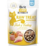 Brit Raw Treat Cat Hair & Skin Fish & Turkey 40 g – Sleviste.cz
