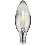 GTV Dekorativní LED , FILAMENT, Šedá, C35, 1800K, E14, 4,0W, 200lm, AC220-240V, 360° – Hledejceny.cz