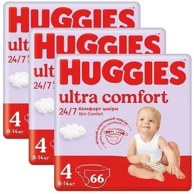 HUGGIES Ultra Comfort Mega 4 198 ks
