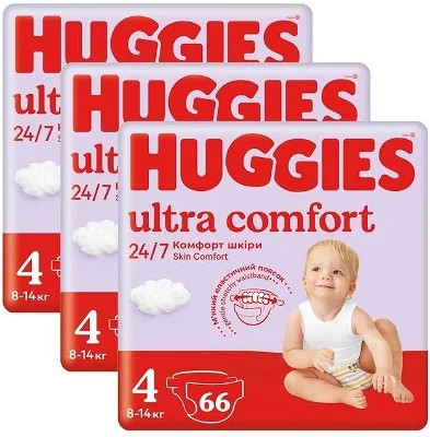 Huggies Ultra Comfort Mega 4 198 ks