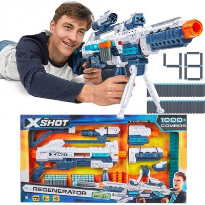 XShot X-Shot Zuru Sniper Regenerator 36173 White 84 šípů Air Pocket – Zboží Mobilmania