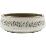 Béžová keramická mísa s cesmínou Holly Christmas Antique – Ø 30*10 cm - Chic Antique – Hledejceny.cz