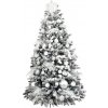Vánoční stromek LAALU Ozdobený stromeček POLÁRNÍ BÍLÁ 180 cm s 109 ks ozdob a dekorací