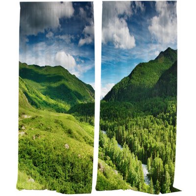 IMPAR Závěsy Příroda (Rozměr : 140x250, Materiál: Interlock) – Hledejceny.cz