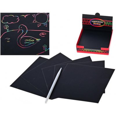 Vyškrabovací obrázky 100 ks s tužkou – Zboží Dáma