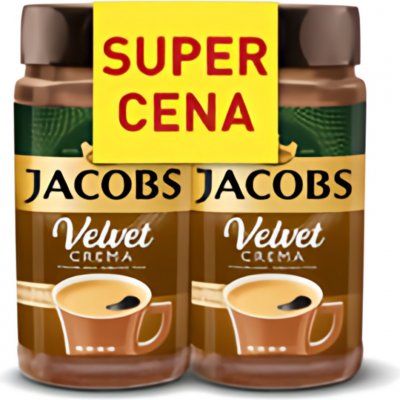 Jacobs Velvet Crema instantní káva 2 x 200 g – Zbozi.Blesk.cz