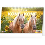 NOTIQUE Stolní Koně Kone CZ/SK 23,1 x 14,5 cm 2026 – Zboží Dáma