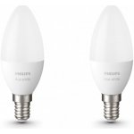 Philips Hue BT LED žárovka E14 5.5W teplá bílá 2 ks chytrá LED žárovka 470 lm 2700 K stmívatelná – Zboží Mobilmania