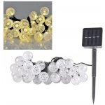 Polux LED Solární řetěz 30xLED 8 funkcí 300 mAh 4,9m IP44 teplá bílá SA1657 – Zboží Dáma