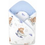 Baby Nellys zavinovačka pro miminka měkká na suchý zip Medvídci modří – Hledejceny.cz