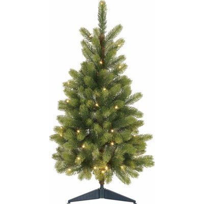 VLC Umělý vánoční stromek jedle NAGANO zelená, 40xLED, 175xvětev, pr. 45x90 cm – Zbozi.Blesk.cz