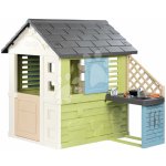 Smoby Domeček s kuchyňkou a 17 doplňků Pretty Playhouse&Kitchen Life rozšiřitelný 3 okna se 2 žaluziemi a posuvnými okenicemi s UV filtrem od 24 měsíců – model 2025 – Zboží Dáma