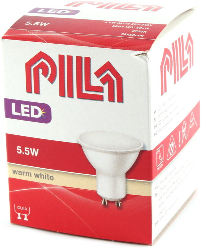 Pila žárovka LED 500lm GU10 WW 120D ND