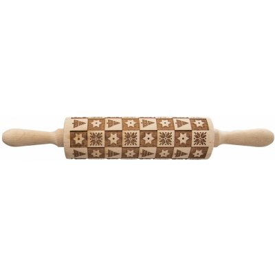 Váleček dřevo Dekor 20/38 cm Vánoce – Hledejceny.cz