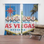 Sablio Závěs Welcome to Las Vegas: 2ks 140x250cm – Hledejceny.cz