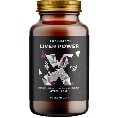 BrainMax Liver Power komplexní podpora jater 90 rostlinných kapslí – Hledejceny.cz