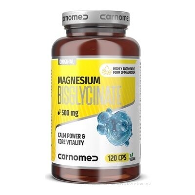 CarnoMed Magnesium Bisglycinate 500 mg kapsle 120 ks – Hledejceny.cz