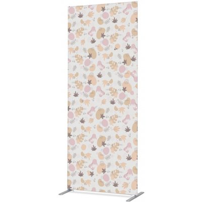 Jansen Display Potištěná látková dělící stěna Deco 85-200 Květy rostliny Foya, 870 x 2020 mm – Zboží Dáma