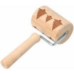 ČistéDřevo Embosovaný jednoruční váleček na těsto stromečky – Hledejceny.cz