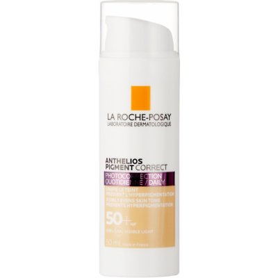 La Roche-Posay Anthelios Pigment Correct Light SPF50+ tónovaný krém 50 ml – Zboží Mobilmania