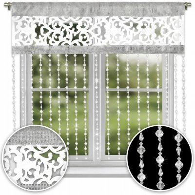 Panelová záclona polyester bílá 200 cm x 140 cm – Hledejceny.cz