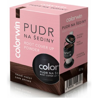 Colorwin pudr na šediny tmavě hnědý 3,2 g – Zboží Dáma