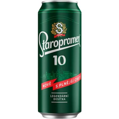 Staropramen Světlý 10° 0,5 l (plech) – Hledejceny.cz