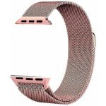 SES Elegantní kovový pásek pro chytré hodinky Apple Watch 40 mm 5.série - světle růžový 9069