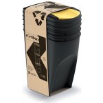 Sortibox Koš odpadkový na tříděný odpad 3 x 35l recyklovaná černá – Zboží Mobilmania