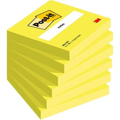 Post-It® Samolepicí Bločky, Neonová Žlutá, 76 mm x 76 mm, 100 Lístků/Bloček – Hledejceny.cz