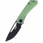 KUBEY Thalia Front Flipper EDC Pocket Folding Knife Jade G10 Handle KU331E