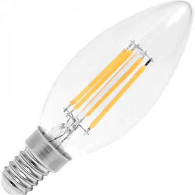 Ecolite LED žárovka LED2W-RETRO/C37/E14 svíčková, teplá bílá