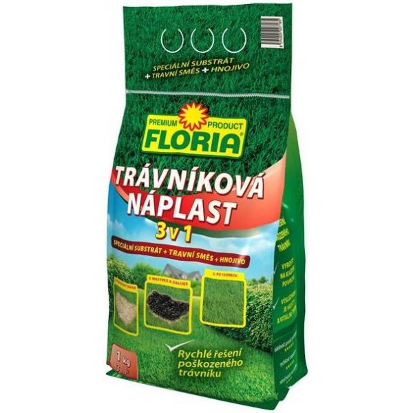 Osivo a semínko Agro CS FLORIA Trávníková náplast 3 v 1 1 kg