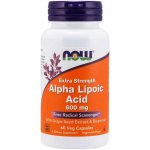 Now Foods ALA Kyselina Alfa Lipoová 600 mg 60 kapslí – Hledejceny.cz